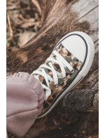 Dětské vysoké tenisky s zipem Béžová a zelená Filemon Dětské vysoké tenisky s zipem Béžová a zelená Filemon