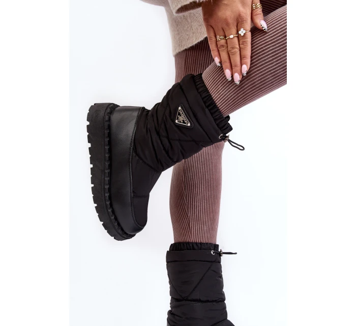 Dámské sněhule na tlusté podrážce černé Lureta Dámské sněhule na tlusté podrážce černé Lureta