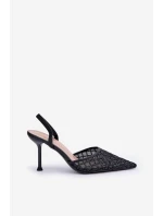 Lodičky S Ozdobené Černé model 21681088 - Boto Lodičky S Ozdobené Černé model 21681088 - Boto