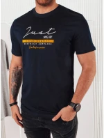 Pánské tmavě modré tričko s potiskem FashionStreet RX5425