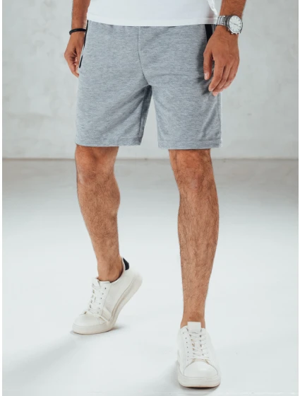 FashionStreet šedé pánské teplákové kraťasy SX2488