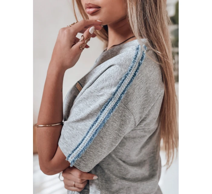 Dámská tepláková souprava oversize SPORT LIKE šedá FashionStreet AY1145