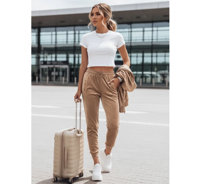 FashionStreet dámské khaki kalhoty UY2834
