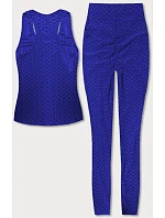 Sada sportovního topu a legín v modré barvě (YW88037-9) Sada sportovního topu a legín v modré barvě (YW88037-9)