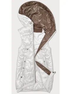 Dámská vesta v barvě se lemem na spodním  model 20934778 - S'WEST