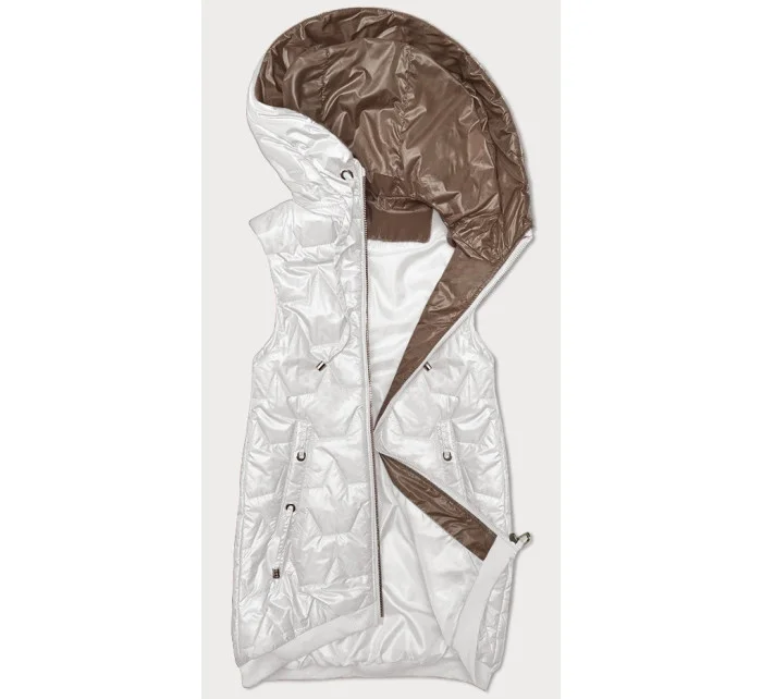 Dámská vesta v barvě se lemem na spodním  model 20934778 - S'WEST