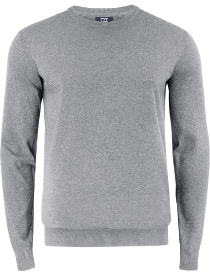 Cutter & Buck Oakville Men Pánský pletený svetr 68.5416 grey melange Cutter & Buck Oakville Men Pánský pletený svetr 68.5416 grey melange