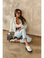 Dámské kožené polobotky na masivním podpatku stříbrné Lemmitty Dámské kožené polobotky na masivním podpatku stříbrné Lemmitty