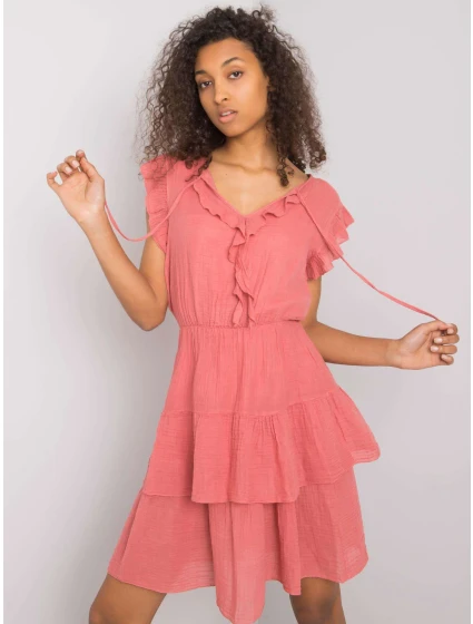 Sukienka TW SK BI model 21365581 różowy - FPrice Sukienka TW SK BI model 21365581 różowy - FPrice
