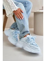 Dámské tenisky na masivní podrážce modré Nevela Dámské tenisky na masivní podrážce modré Nevela