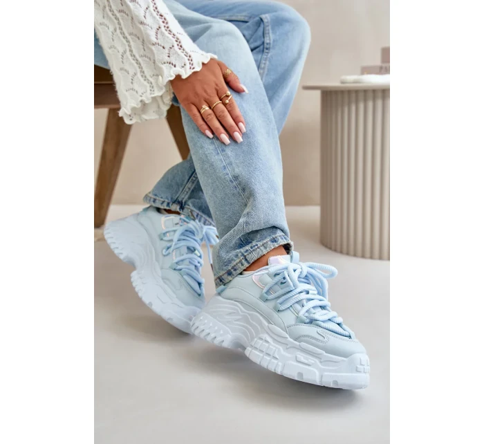 Dámské tenisky na masivní podrážce modré Nevela Dámské tenisky na masivní podrážce modré Nevela