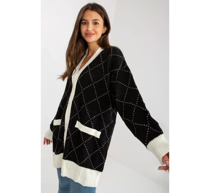 Svetr na zapínání model 170816 Rue Paris Svetr na zapínání model 170816 Rue Paris