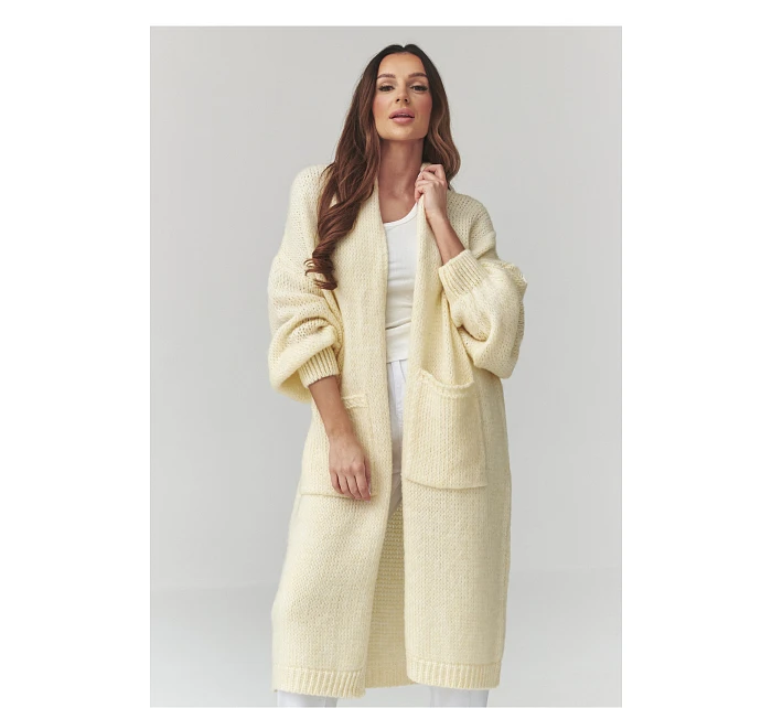 Svetr na zapínání  model 226876 Makadamia