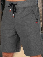 Pánské tmavě šedé teplákové šortky Dstreet SX2487 Pánské tmavě šedé teplákové šortky Dstreet SX2487