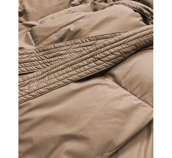 Béžová dámská zimní  bunda model 21244489 - J.STYLE