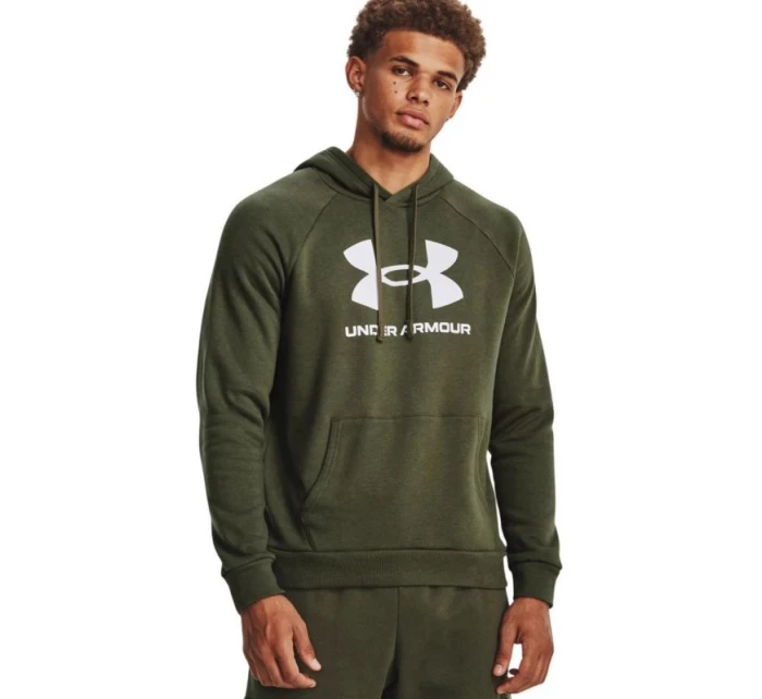 pánská mikina Rival Fleece Logo HD olivová model 21492241 390 L - Under Armour