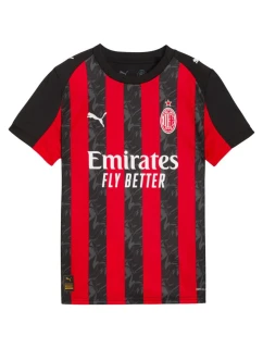 Dětská replika domácího dresu Puma AC Milan černo-červená 779965 01