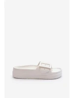 Dámské Pěnové Žabky Na Platformě S Big Star Bílé model 21654884 - Big Star Shoes Dámské Pěnové Žabky Na Platformě S Big Star Bílé model 21654884 - Big Star Shoes