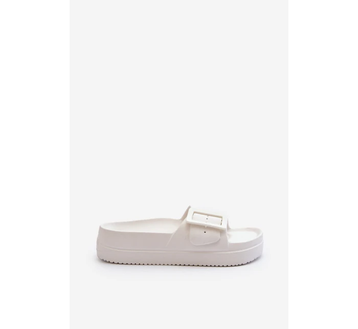 Dámské Pěnové Žabky Na Platformě S Big Star Bílé model 21654884 - Big Star Shoes Dámské Pěnové Žabky Na Platformě S Big Star Bílé model 21654884 - Big Star Shoes