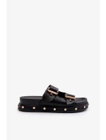 Dámské pantofle na platformě Big Star Černá