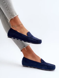 Dámské semišové mokasíny Navy Blue Ranica