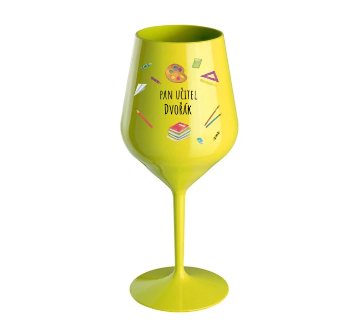 Personalizovaná nerozbitná sklenice pro paní učitelku/pana učitele (pomůcky)