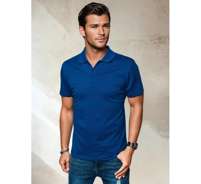 Pánské modré polo tričko Dstreet PX0551