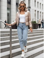 Dámská prošívaná přechodová bunda LOLAROSE béžová FashionStreet TY3738