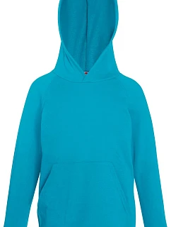 Fruit of the Loom Kids Lightweight Hooded Sweat Dětská mikina s kapucí 16.2009 azure blue