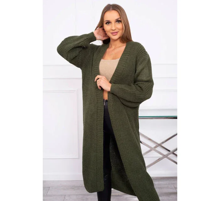 Dlouhý svetr khaki