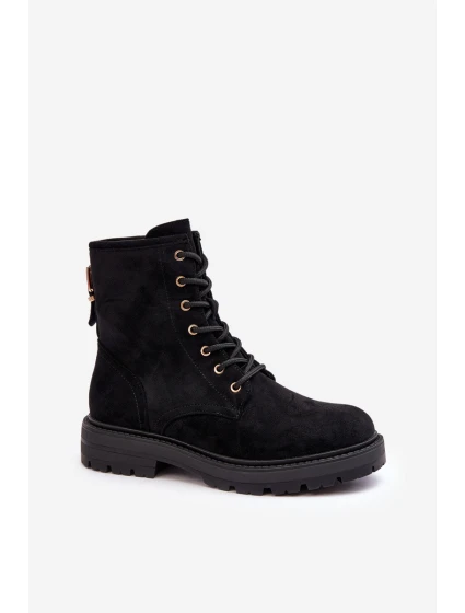 Dámské Workery Botky na Zip Černé model 21638121 - Boto Dámské Workery Botky na Zip Černé model 21638121 - Boto