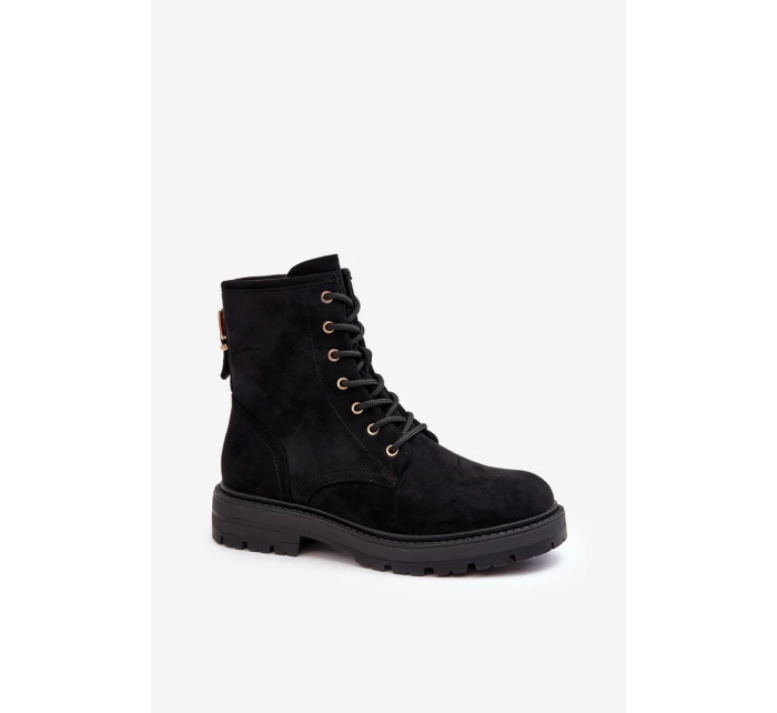 Dámské Workery Botky na Zip Černé model 21638121 - Boto Dámské Workery Botky na Zip Černé model 21638121 - Boto