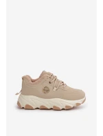 Zateplené Dámské Sportovní Boty Na Na Platformě Béžové model 21668469 - Boto Zateplené Dámské Sportovní Boty Na Na Platformě Béžové model 21668469 - Boto