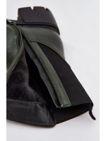 Dámské Boty Na Korku Eko Kůže Tmavě Zelené Kyra Dámské Boty Na Korku Eko Kůže Tmavě Zelené Kyra