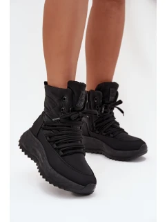 Dámské sněhule na zip Big Star – černé