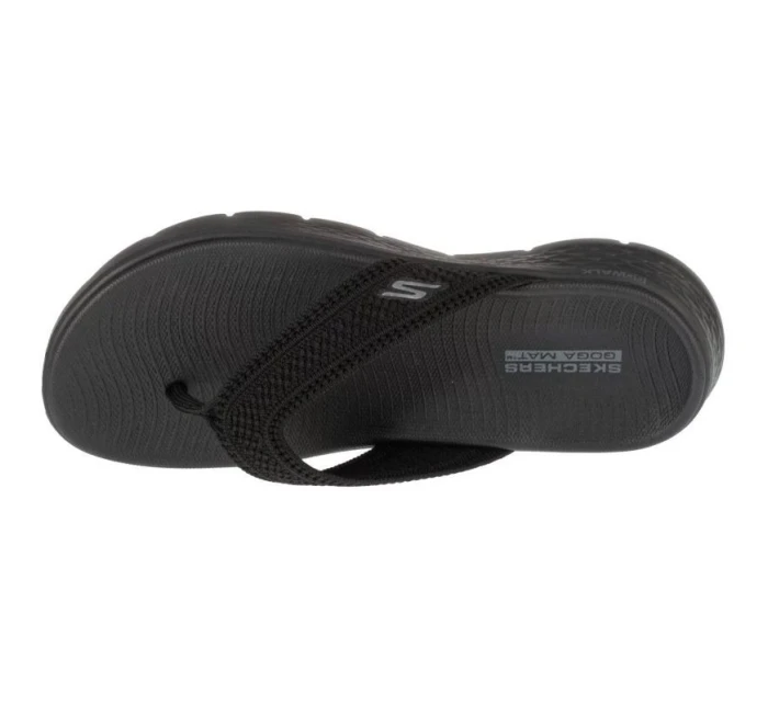Dámské sandály / žabky Go Walk Flex Holly 141459-BBK Černá - Skechers Dámské sandály / žabky Go Walk Flex Holly 141459-BBK Černá - Skechers