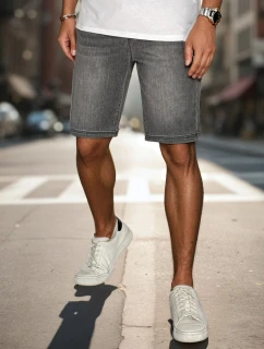 Pánské šedé šortky model 21988477 - Dstreet