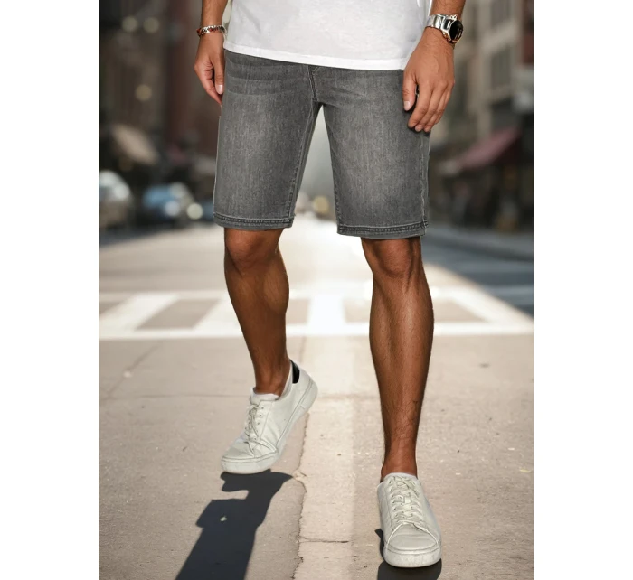 Pánské šedé šortky model 21988477 - Dstreet Pánské šedé šortky model 21988477 - Dstreet