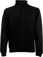 Fruit of the Loom Premium Zip Neck Sweat Mikina s 1/4 zipem 16.2032 black