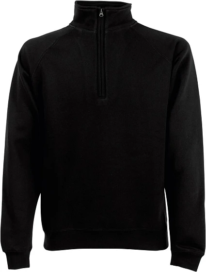 Fruit of the Loom Premium Zip Neck Sweat Mikina s 1/4 zipem 16.2032 black Fruit of the Loom Premium Zip Neck Sweat Mikina s 1/4 zipem 16.2032 black