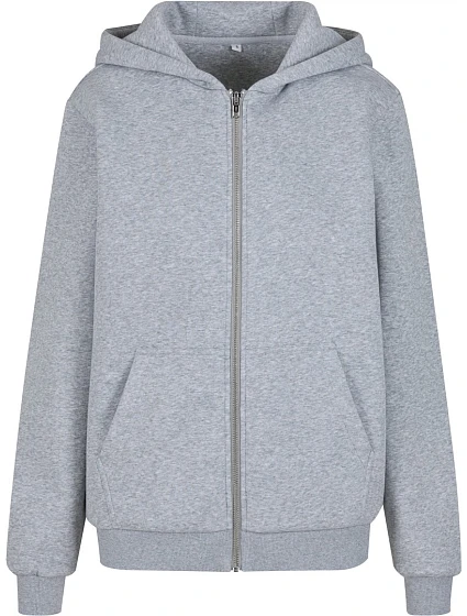 Build your Brand BY 290 Dámská mikina s kapucí z těžké bavlny "Fluffy" 56.0290 heather grey Build your Brand BY 290 Dámská mikina s kapucí z těžké bavlny "Fluffy" 56.0290 heather grey