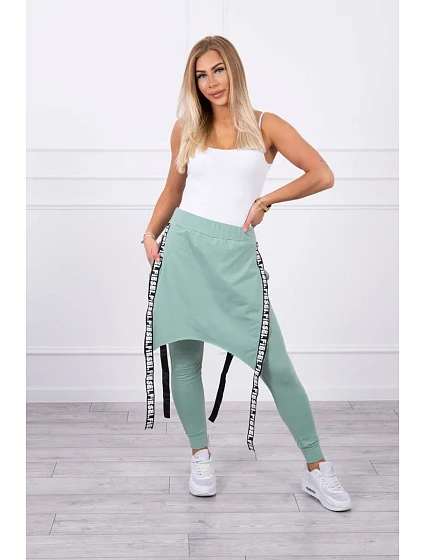 s nápisem tmavě mátový model 18747059 - K-Fashion