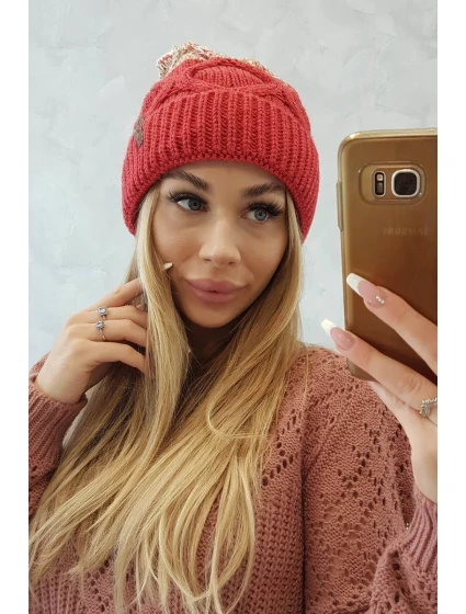 Fleecová čepice Alice model 18750261 - K-Fashion Fleecová čepice Alice model 18750261 - K-Fashion