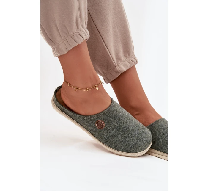 Dámské domácí pantofle Inblu – zelené Dámské domácí pantofle Inblu – zelené