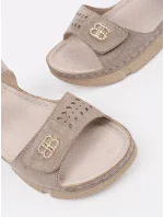 Moderní hnědé sandály dámské platforma Moderní hnědé sandály dámské platforma