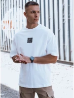 Pánské tričko s potiskem bílé Dstreet RX5524 Pánské tričko s potiskem bílé Dstreet RX5524