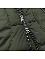 PIKOWANA DAMSKA KURTKA ZIMOWA Z KAPTUREM KHAKI model 21242036 - Libland PIKOWANA DAMSKA KURTKA ZIMOWA Z KAPTUREM KHAKI model 21242036 - Libland