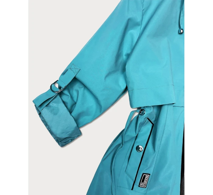 Prosta kurtka damska na podszewce Goodlookin niebieska (KK60409-3#)