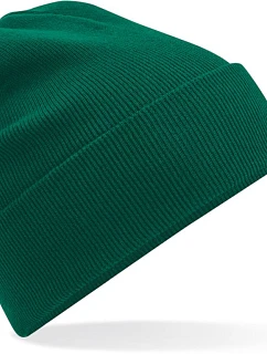 Beechfield B 45N Pletená čepice z bio bavlny 53.045N bottle green