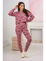 Sada s nápisy tmavě růžová Sada s nápisy tmavě růžová